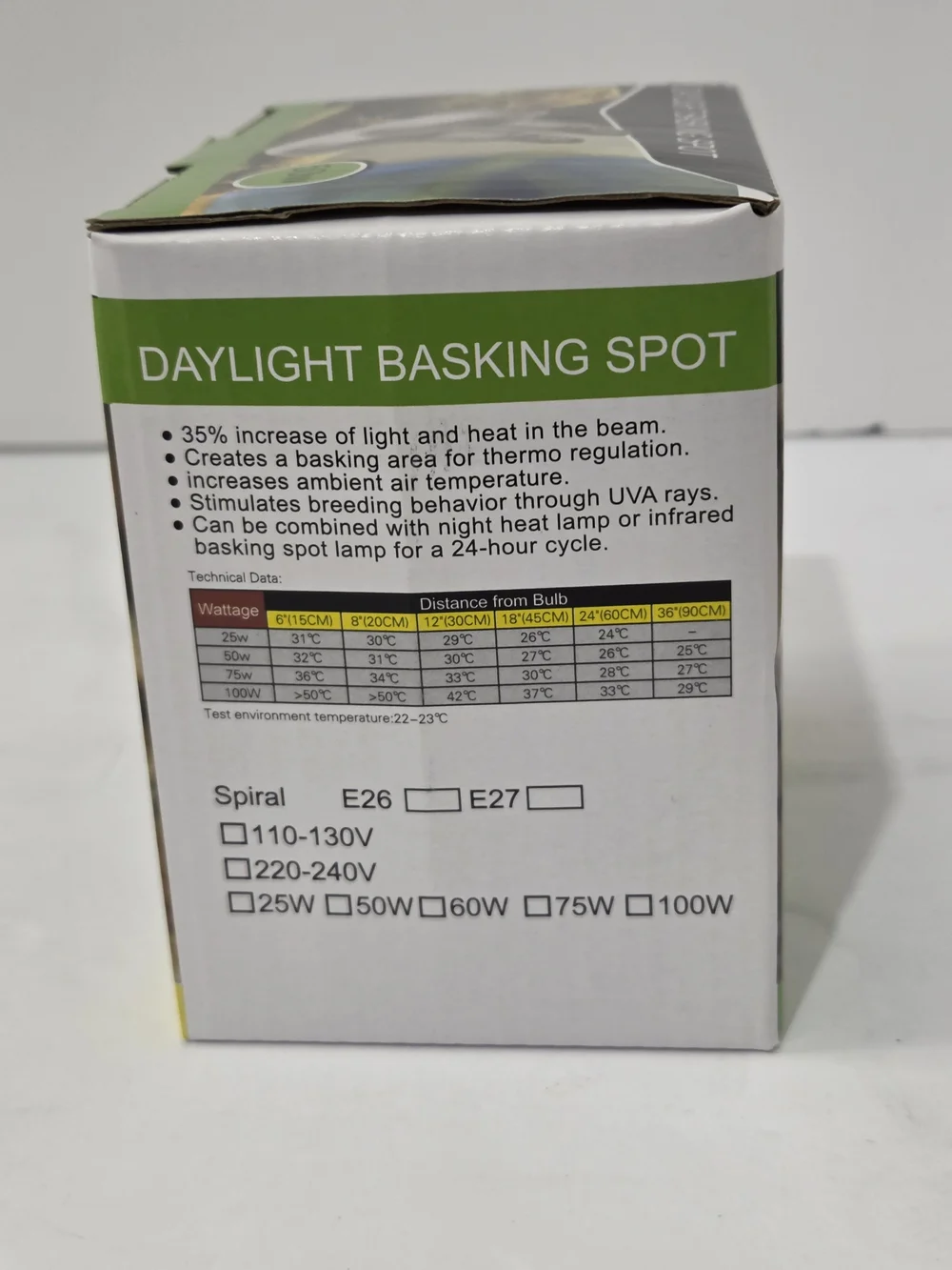 2-Pack 75W 3000H Reptile Heat Lamp Bulb With E26 Socket UVA Basking Light New
